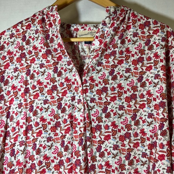 Universal Thread Floral Peasant Balloon Sleeve Top SZ S - Picture 7 of 11